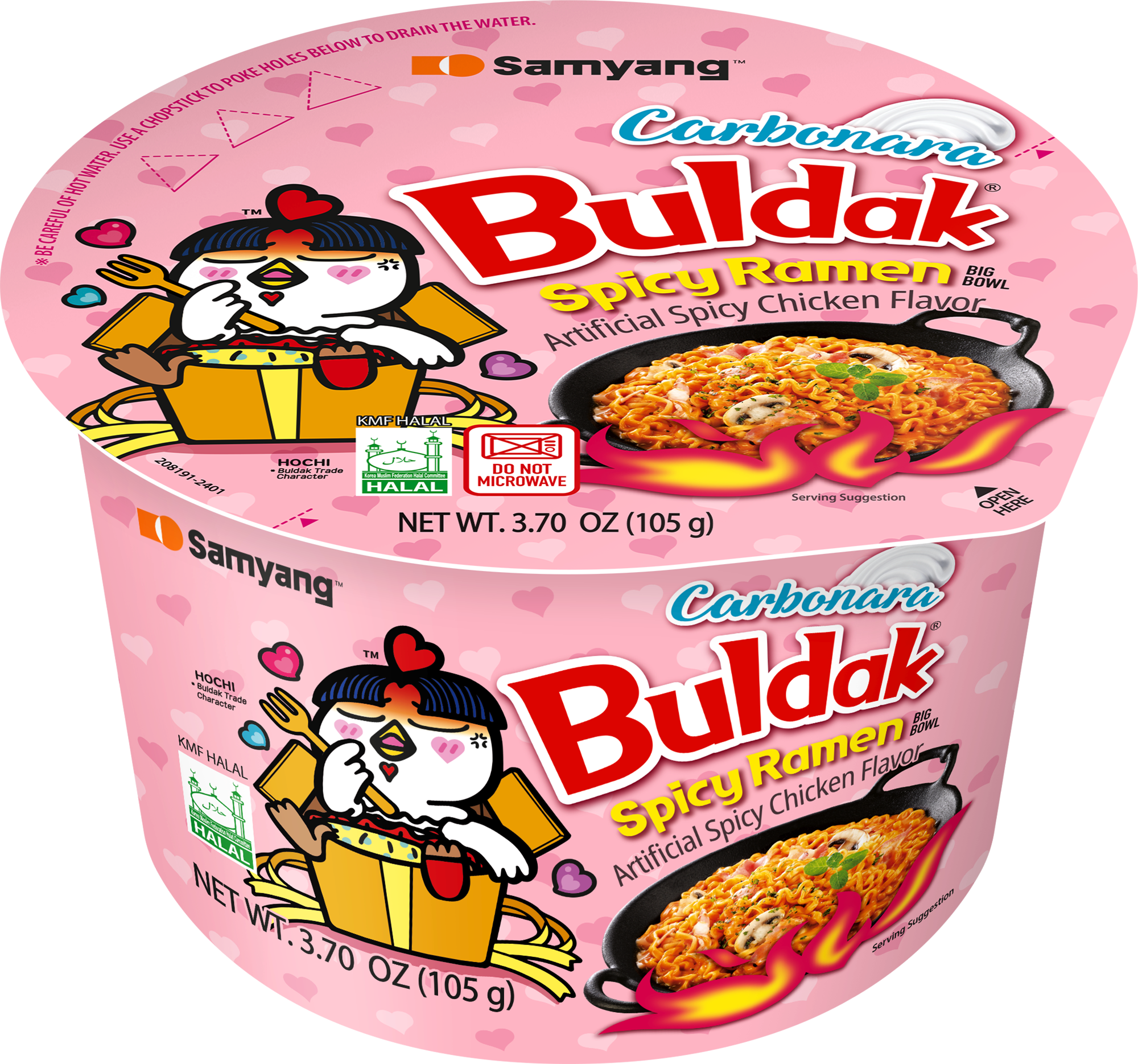 Buldak Carbonara Big Bowl ramen pack