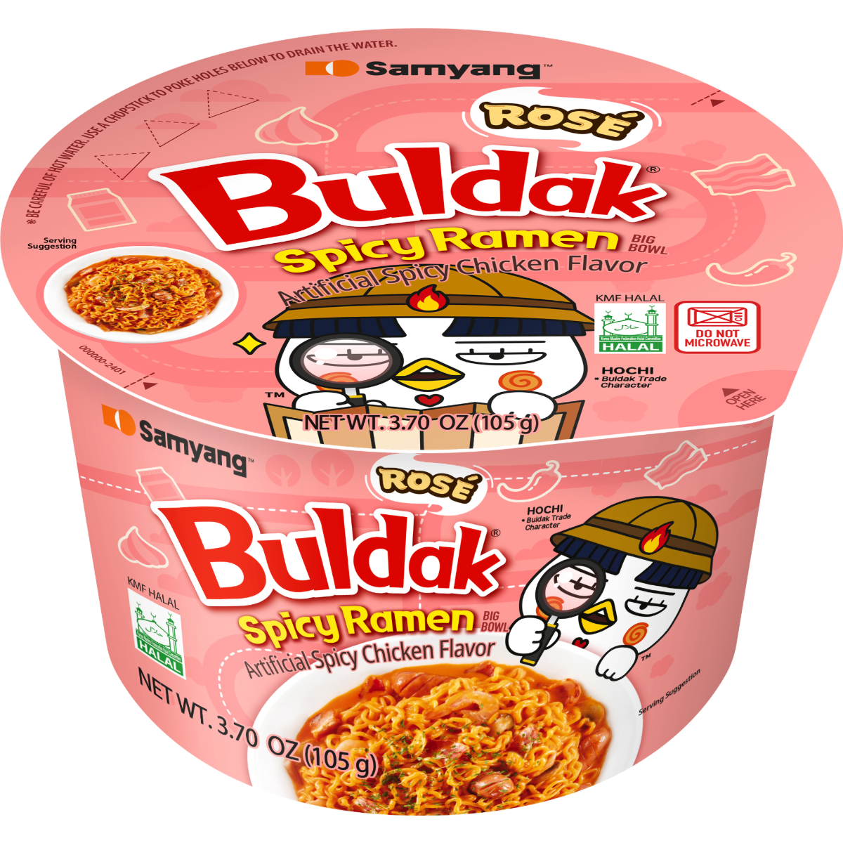 Buldak Rosé Big Bowl ramen pack