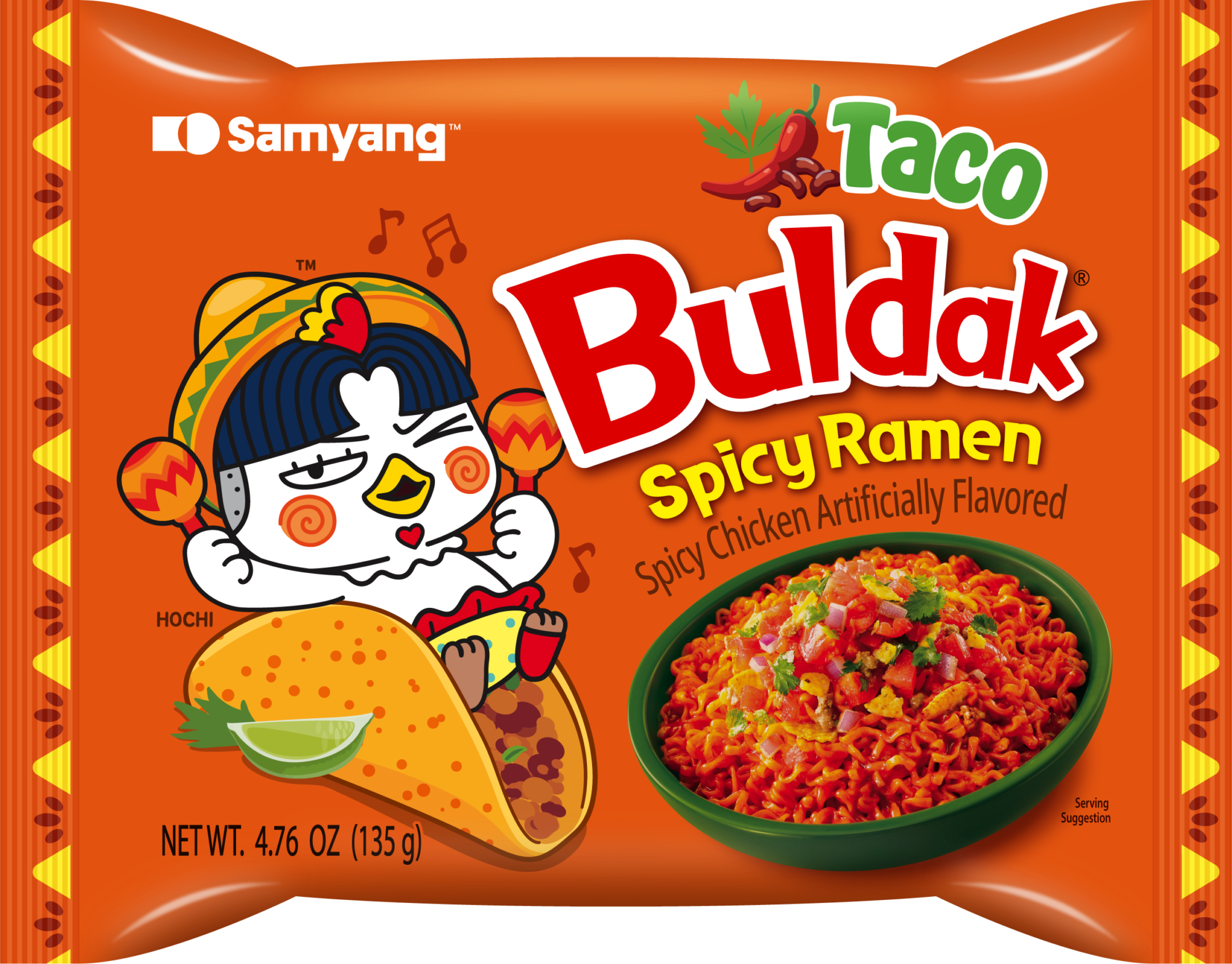 Buldak Taco ramen pack