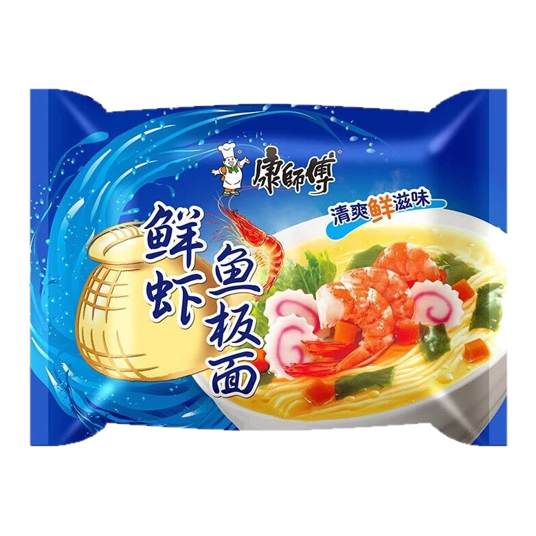 Buldak Master Kong camarón y pastel de pescado ramen pack