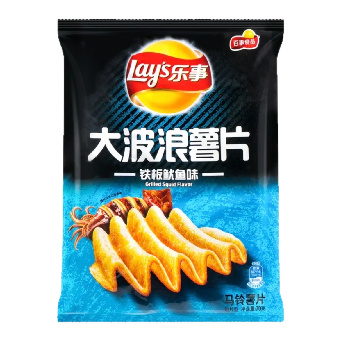 Buldak Lay's Max calamar a la parrilla ramen pack