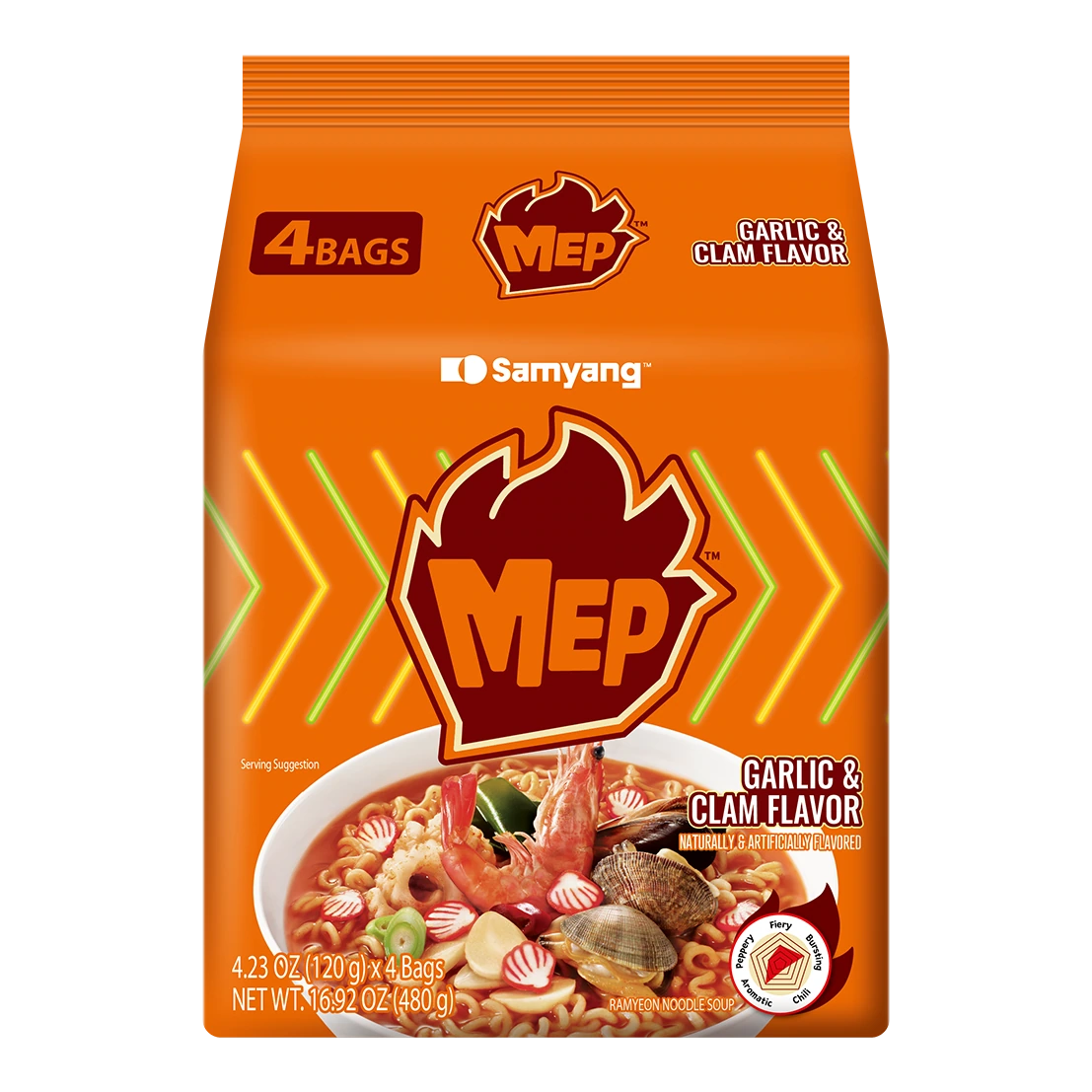 Buldak MEP ajo y almeja ramen pack