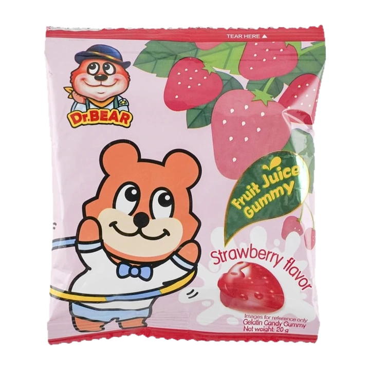Buldak Dr. Bear gomita de fresa ramen pack