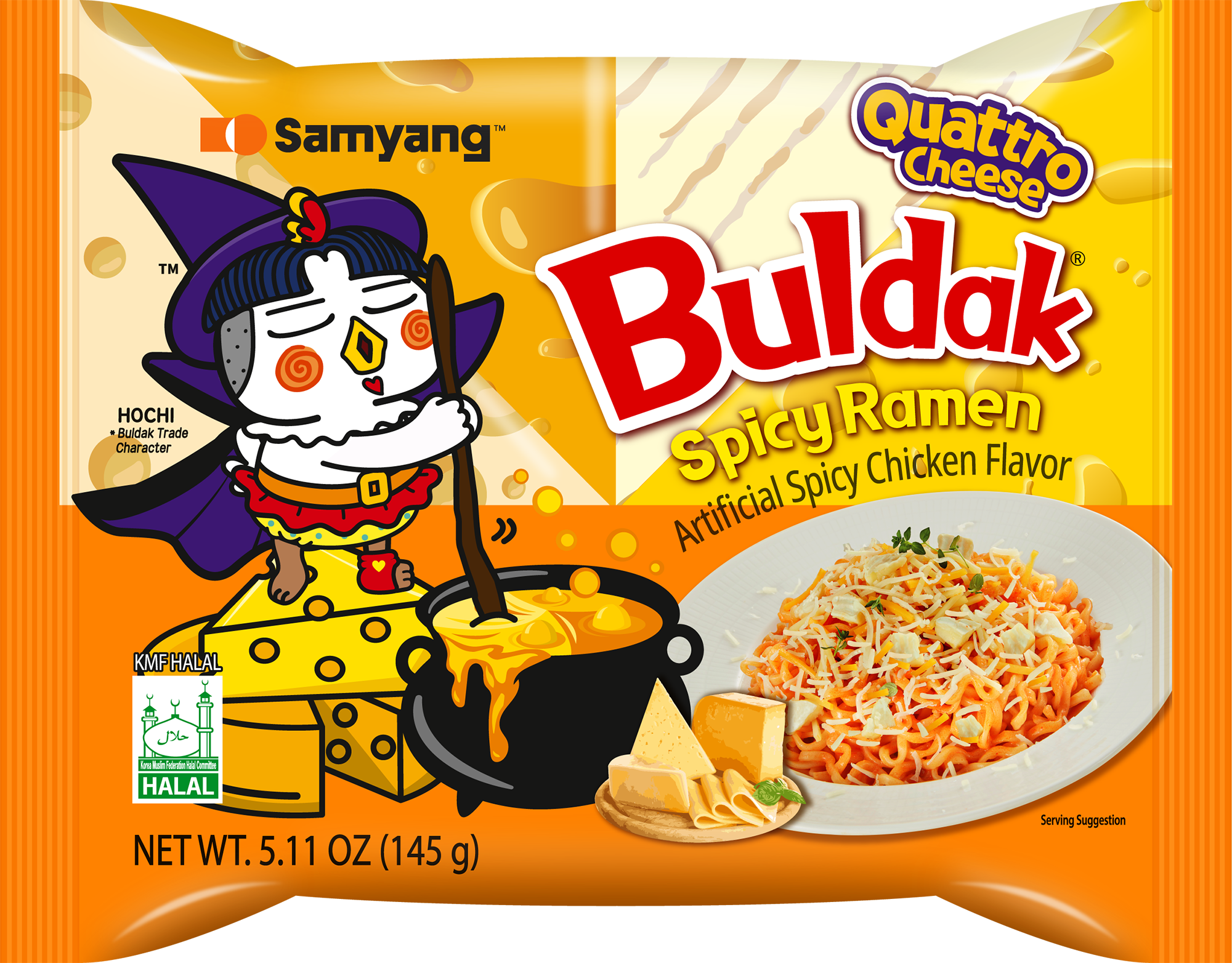 Buldak Quattro Cheese ramen pack