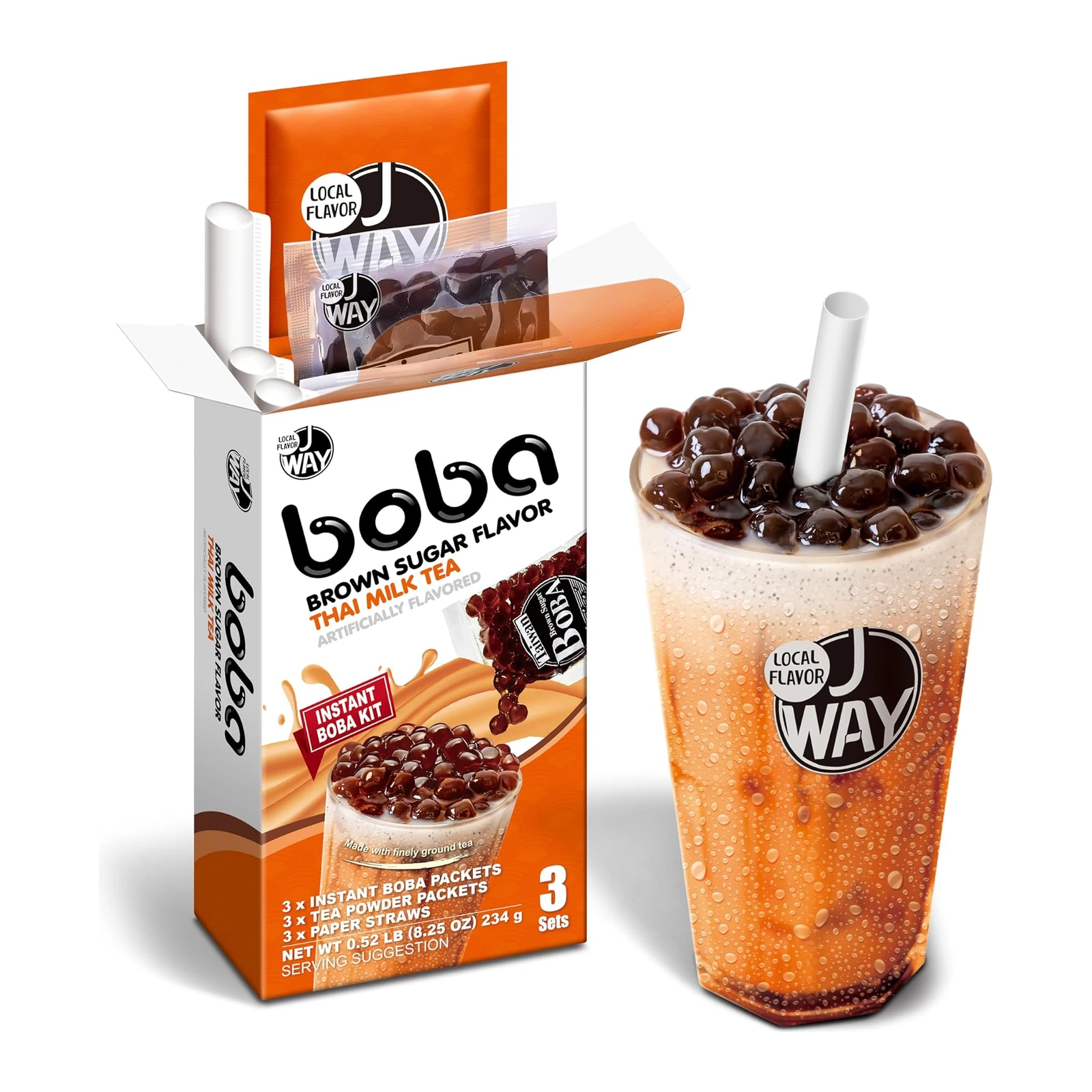 J WAY Boba de Té con Leche, SKU 837510