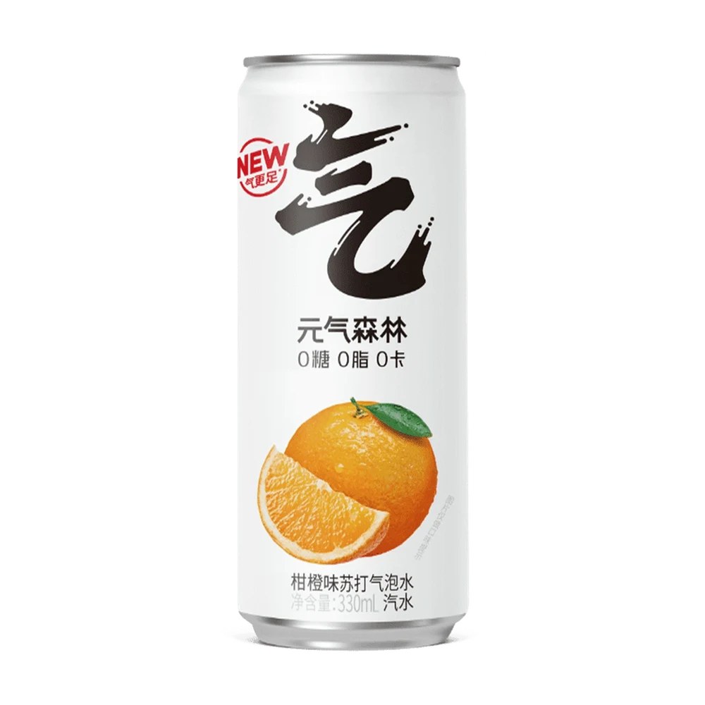 Chi Forest soda de naranja · lata
