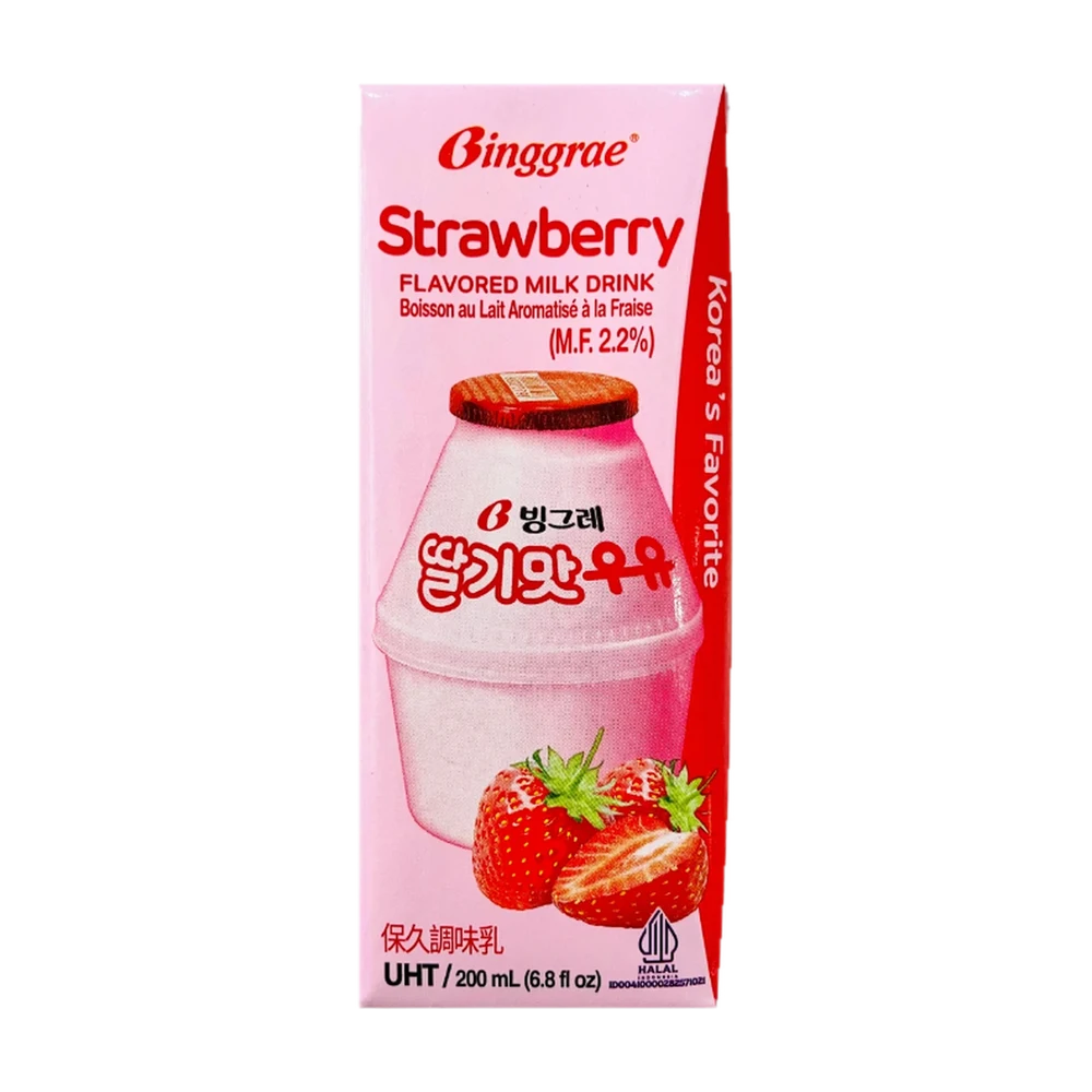 Binggrae leche de fresa